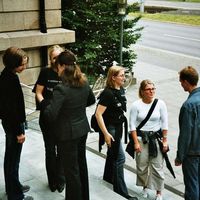 Warten auf´s Gruppenfoto