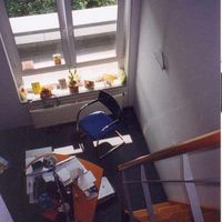 Dachwohnung / Steile Treppe zum Bett